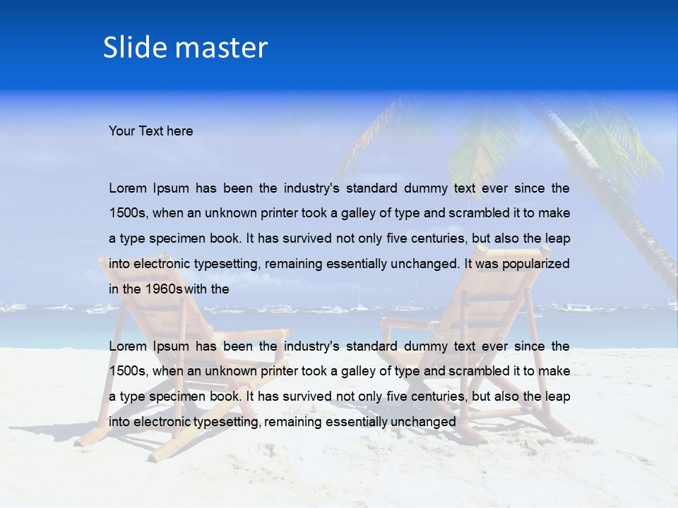 Water Philippines Scenic PowerPoint Template