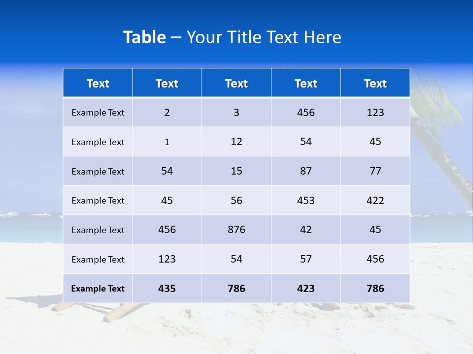 Water Philippines Scenic PowerPoint Template
