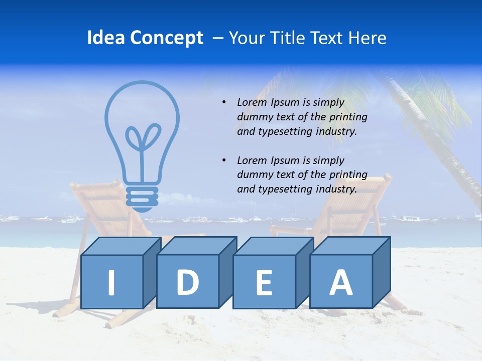 Water Philippines Scenic PowerPoint Template