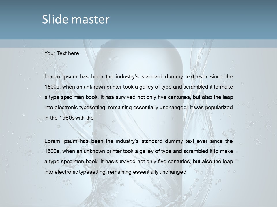 Flow Transparent Russian PowerPoint Template