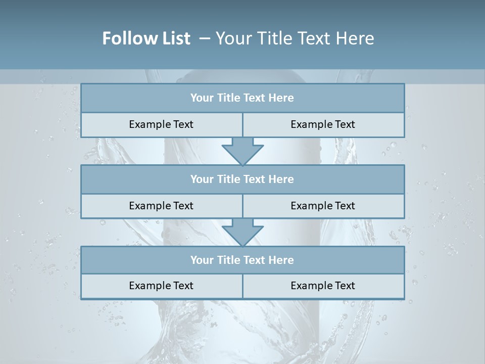 Flow Transparent Russian PowerPoint Template