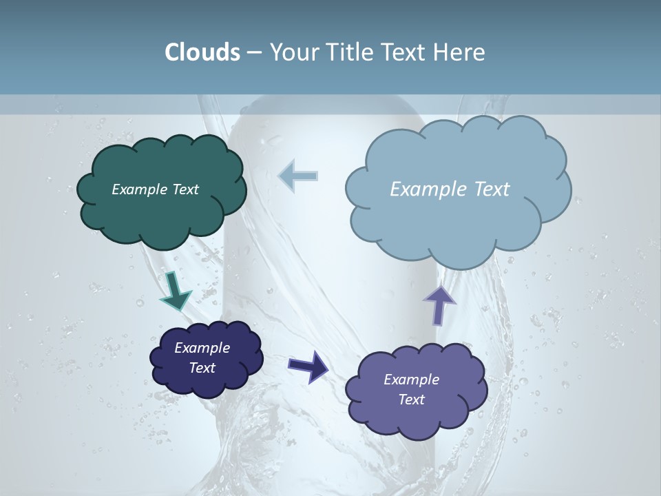 Flow Transparent Russian PowerPoint Template