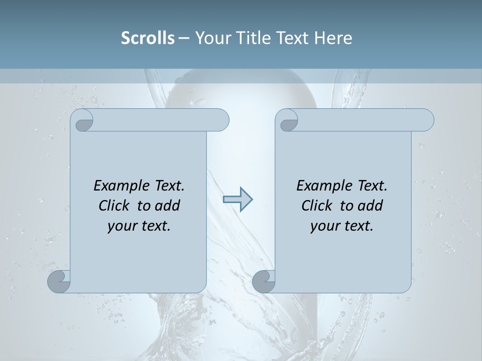 Flow Transparent Russian PowerPoint Template