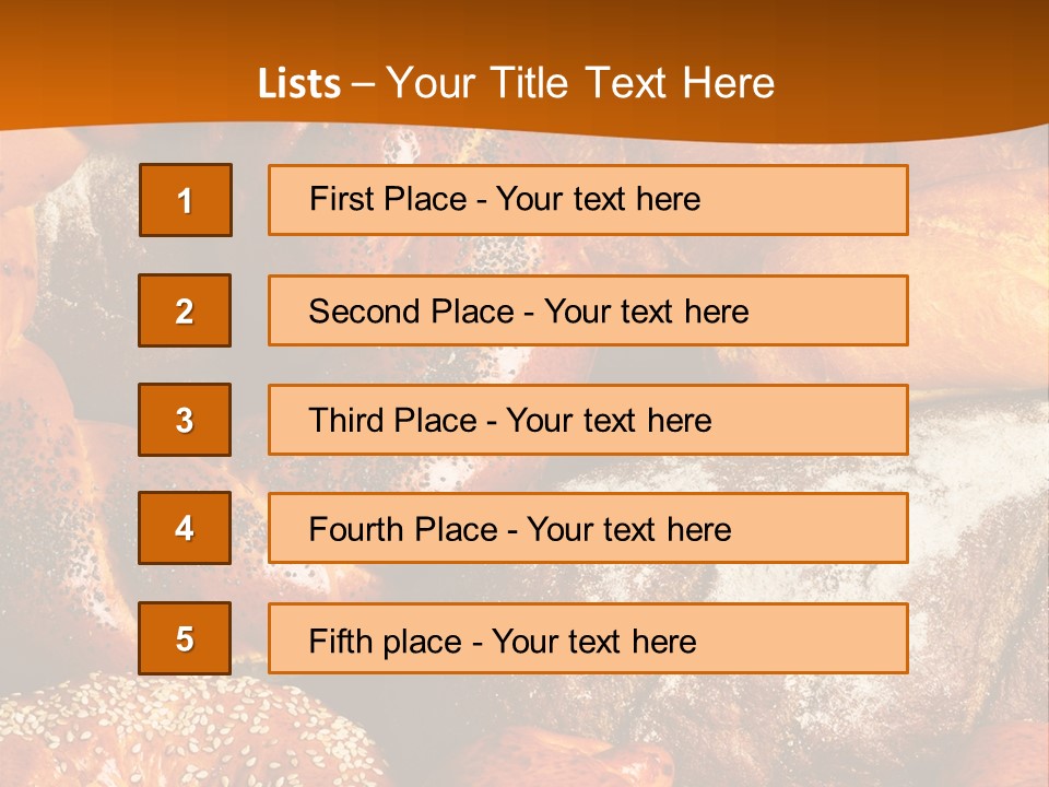 Bun Flour Many PowerPoint Template