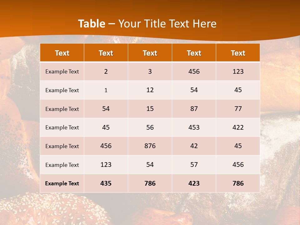 Bun Flour Many PowerPoint Template