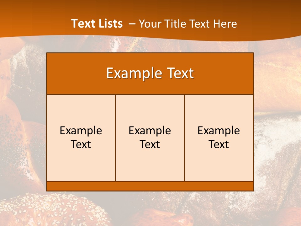Bun Flour Many PowerPoint Template
