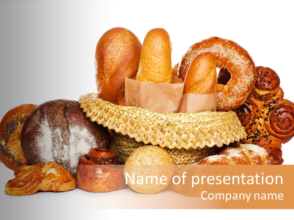 Bakery Ingredient Cereal PowerPoint Template