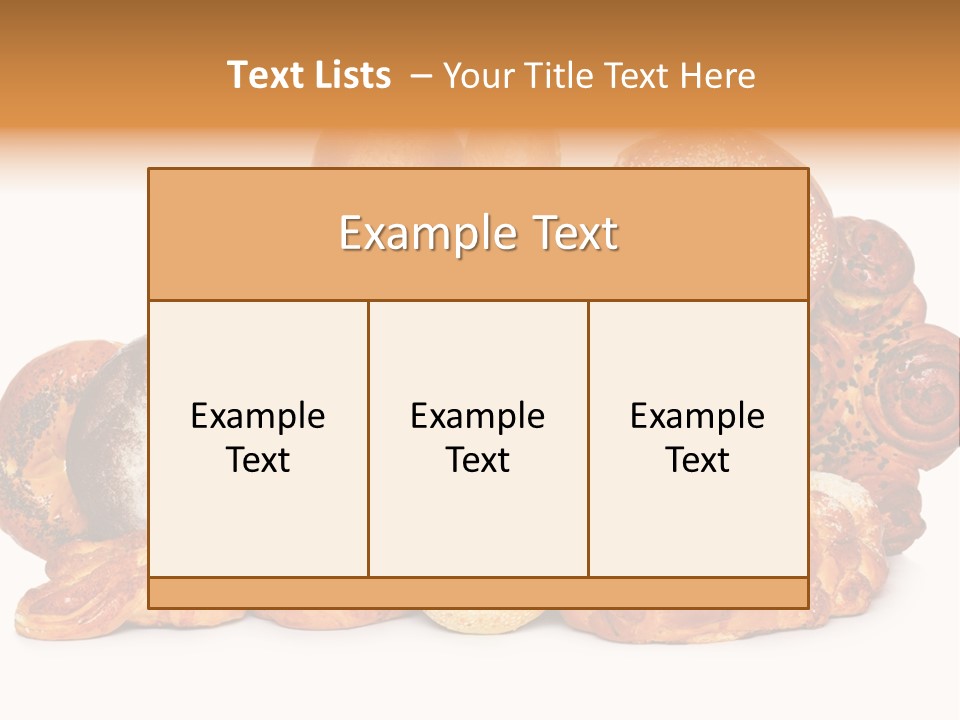 Bakery Ingredient Cereal PowerPoint Template