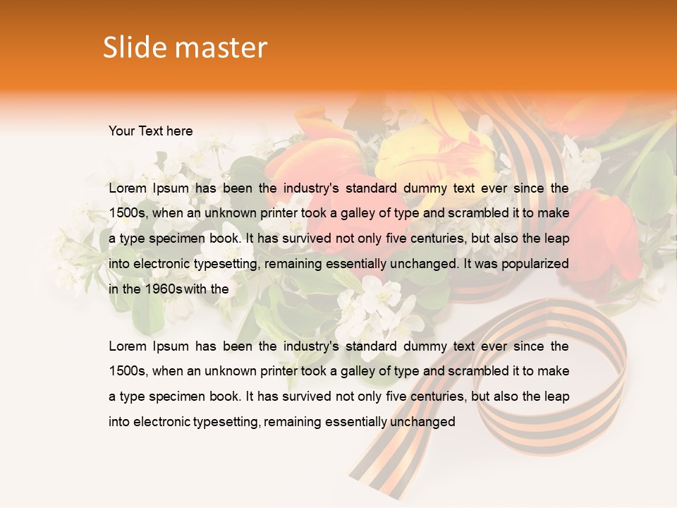 May Red Tape PowerPoint Template