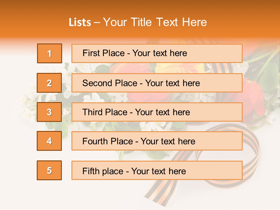 May Red Tape PowerPoint Template