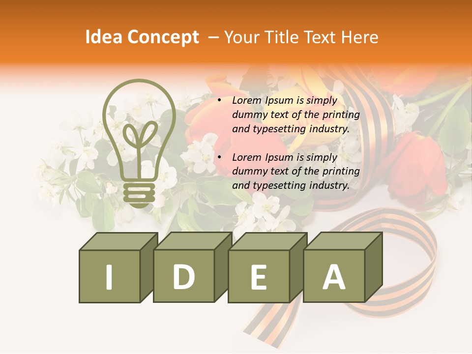 May Red Tape PowerPoint Template