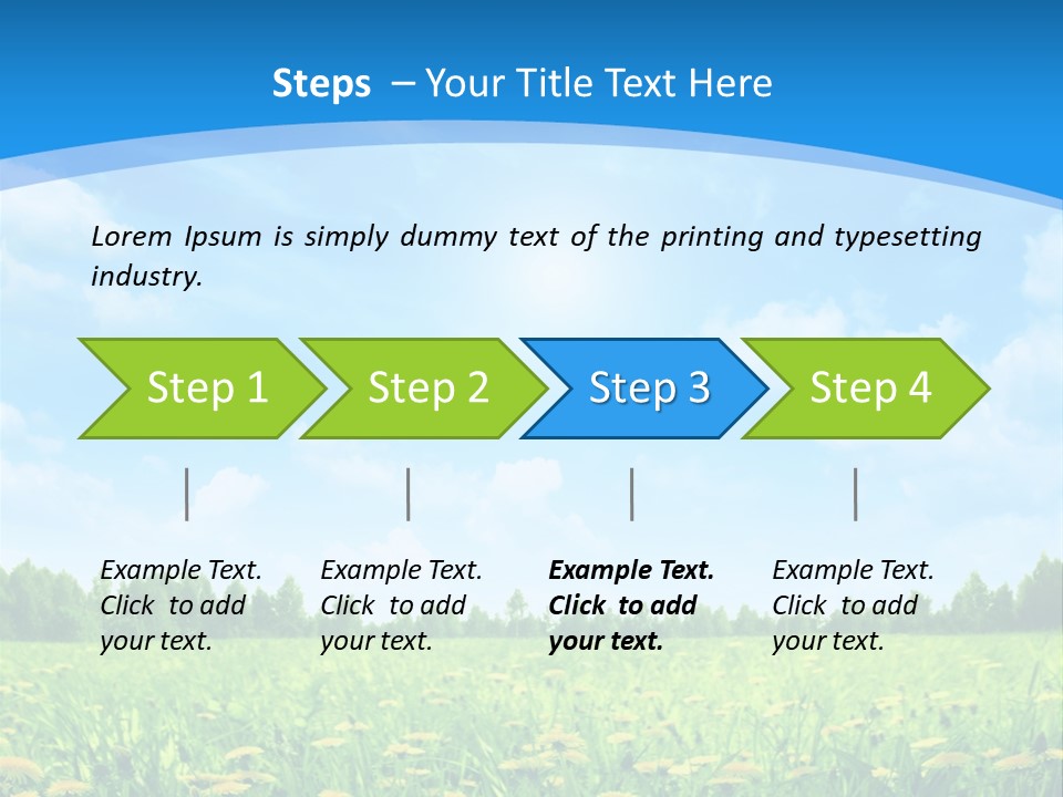 Sunny Nature Beautiful PowerPoint Template