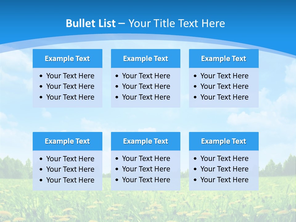 Sunny Nature Beautiful PowerPoint Template