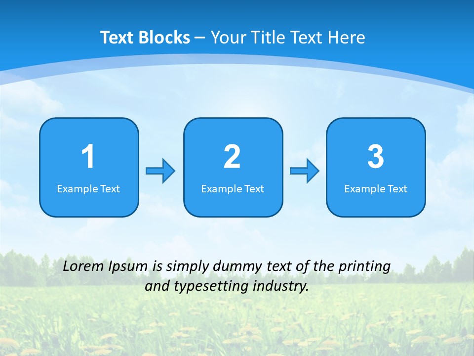 Sunny Nature Beautiful PowerPoint Template