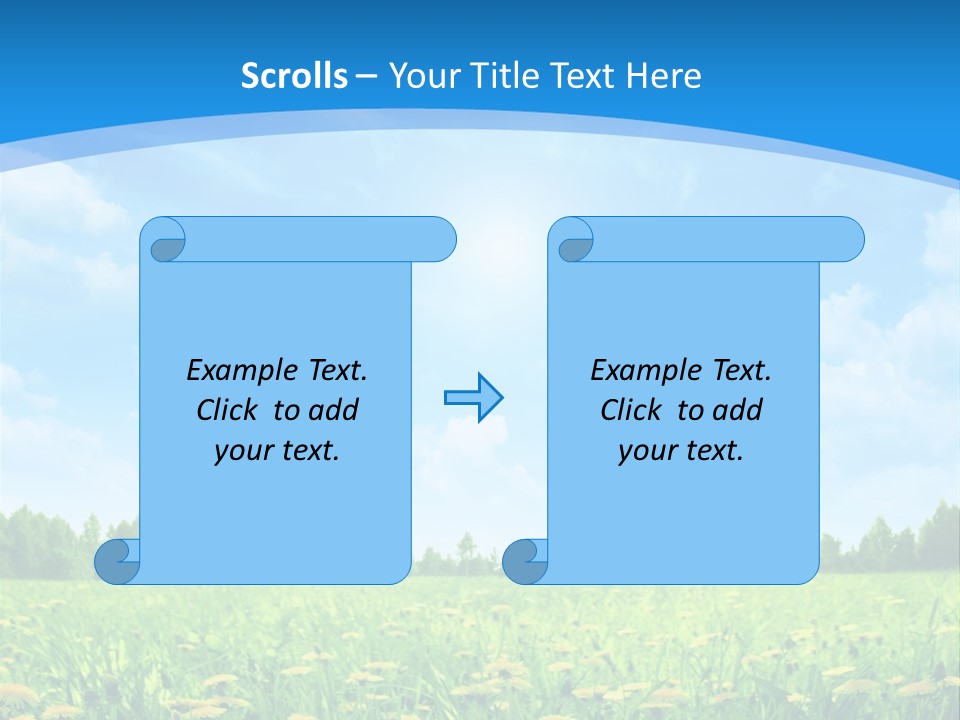 Sunny Nature Beautiful PowerPoint Template