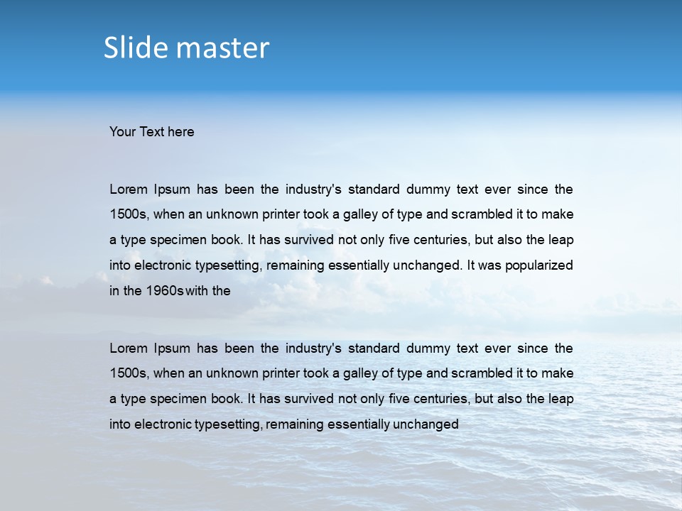 Calm Spring Sunshine PowerPoint Template