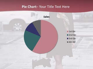 Urban Female Umbrella PowerPoint Template