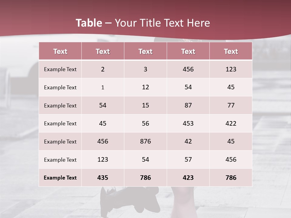 Urban Female Umbrella PowerPoint Template