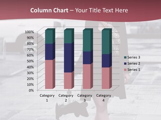 Urban Female Umbrella PowerPoint Template