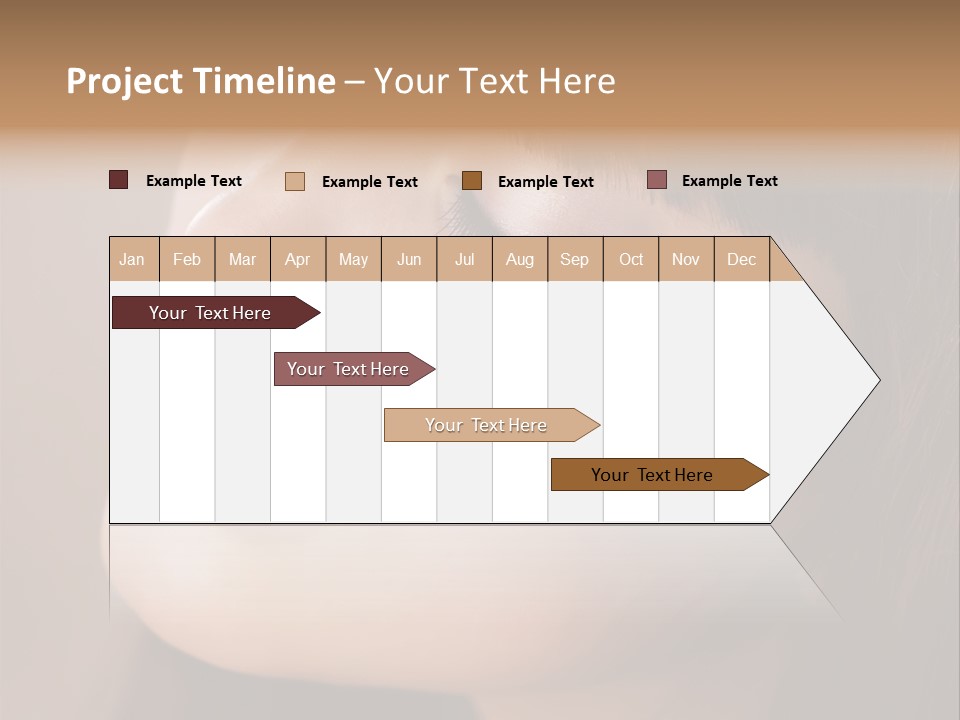 Haircut Girl Red PowerPoint Template