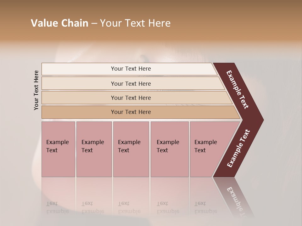 Haircut Girl Red PowerPoint Template