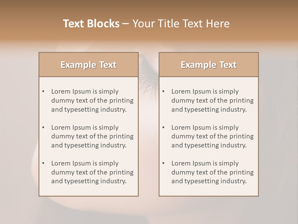 Haircut Girl Red PowerPoint Template