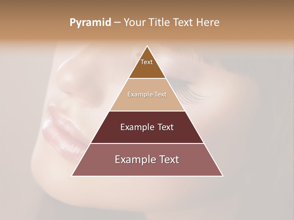 Haircut Girl Red PowerPoint Template