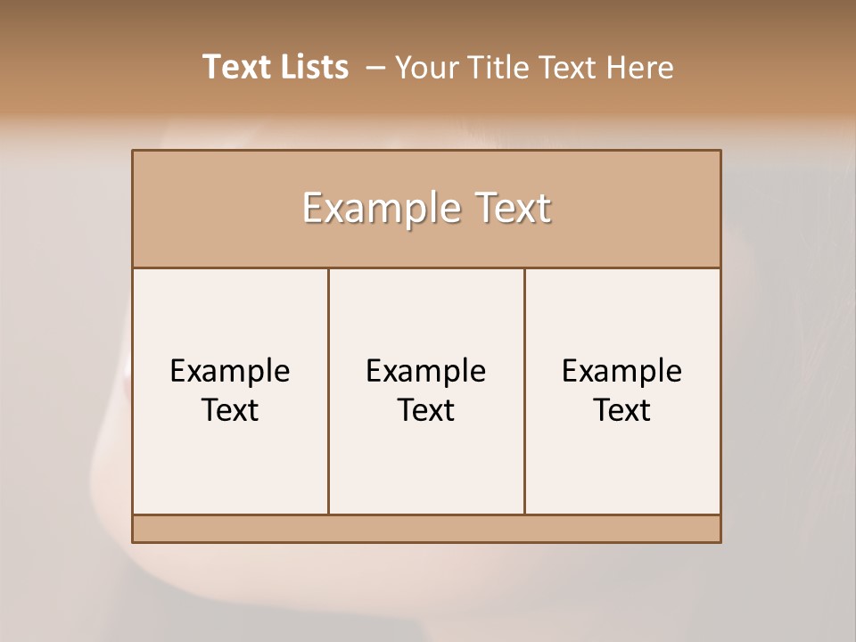 Haircut Girl Red PowerPoint Template
