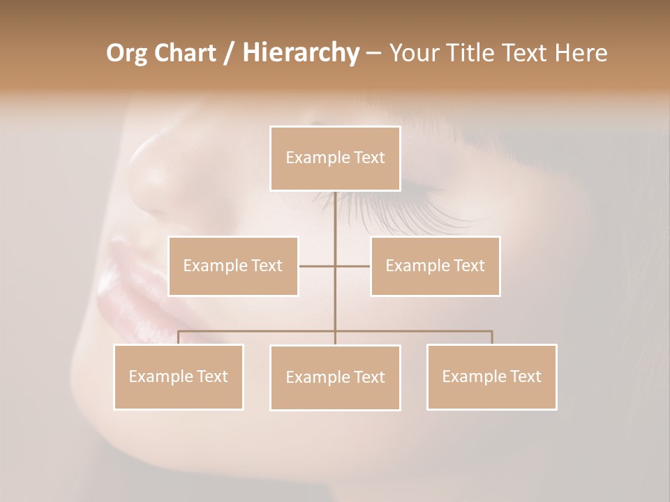 Haircut Girl Red PowerPoint Template