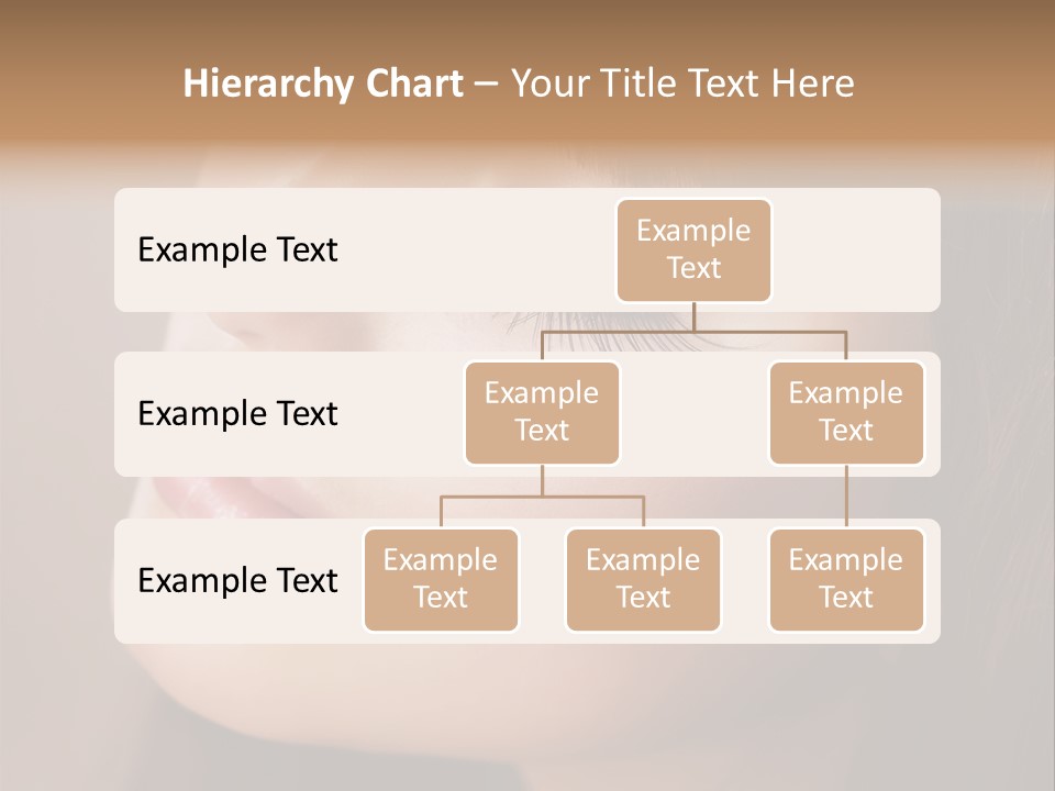 Haircut Girl Red PowerPoint Template