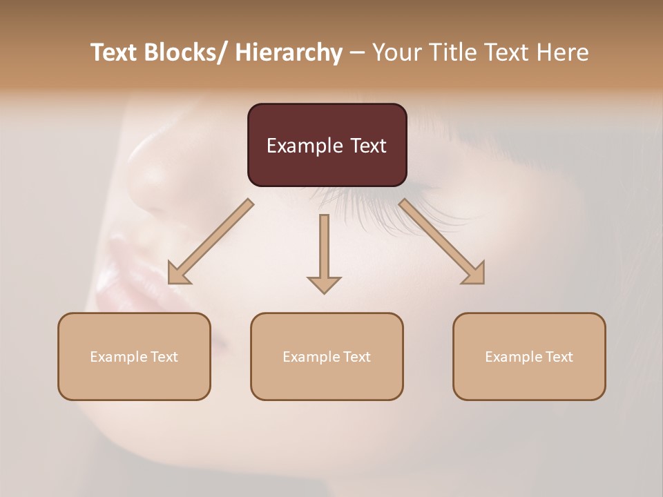 Haircut Girl Red PowerPoint Template