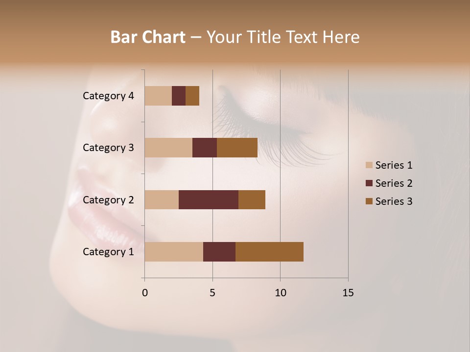 Haircut Girl Red PowerPoint Template