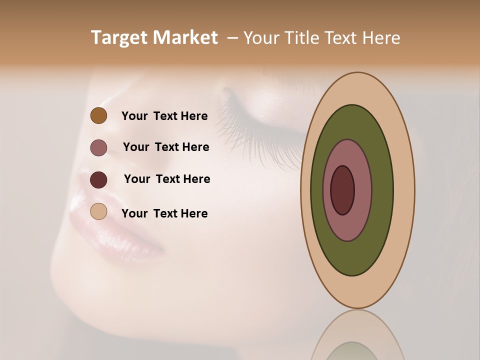 Haircut Girl Red PowerPoint Template