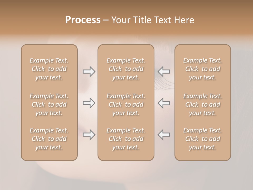 Haircut Girl Red PowerPoint Template