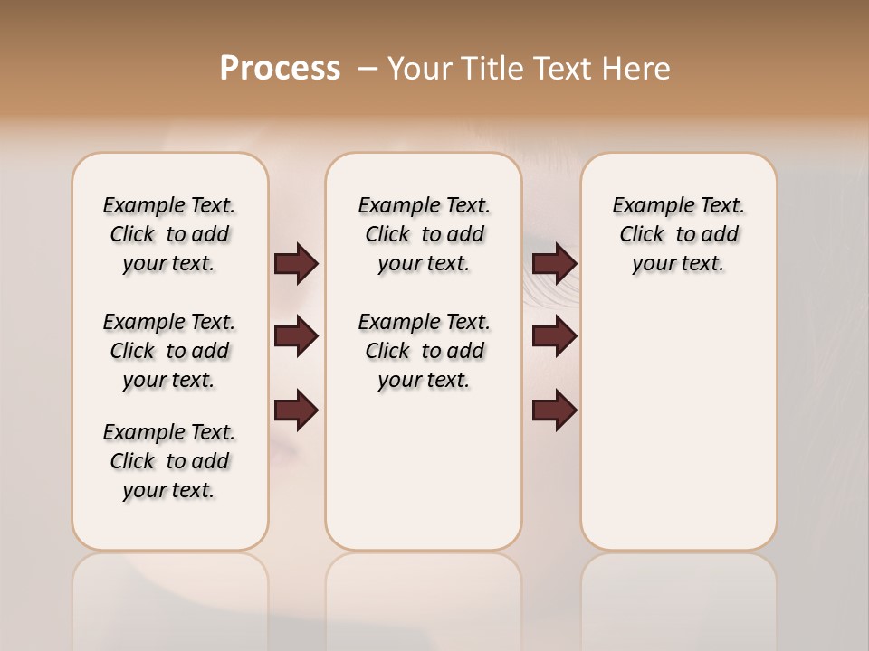Haircut Girl Red PowerPoint Template