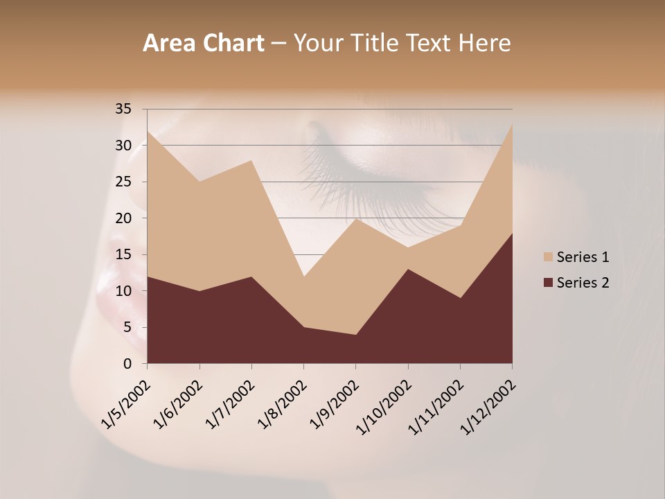 Haircut Girl Red PowerPoint Template