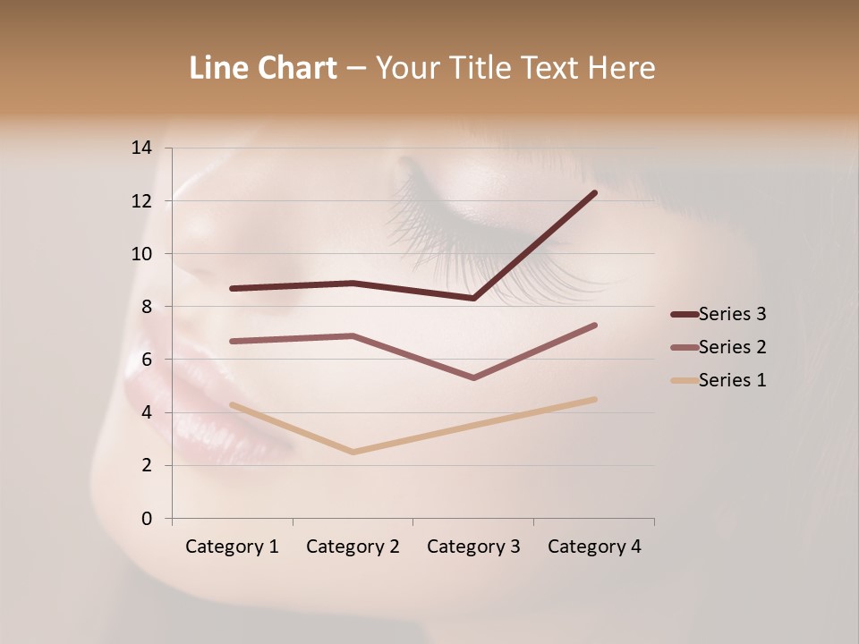 Haircut Girl Red PowerPoint Template