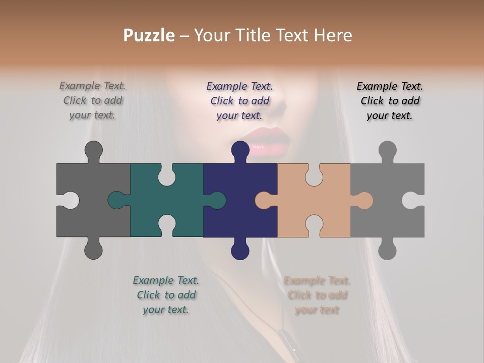 Face Beautiful Fashion PowerPoint Template