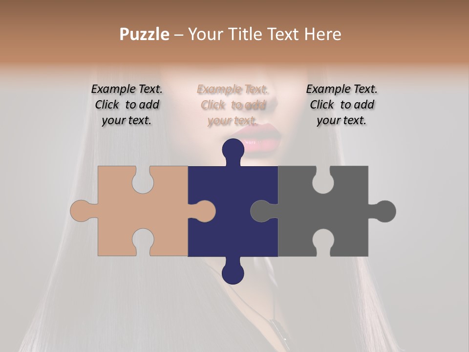 Face Beautiful Fashion PowerPoint Template