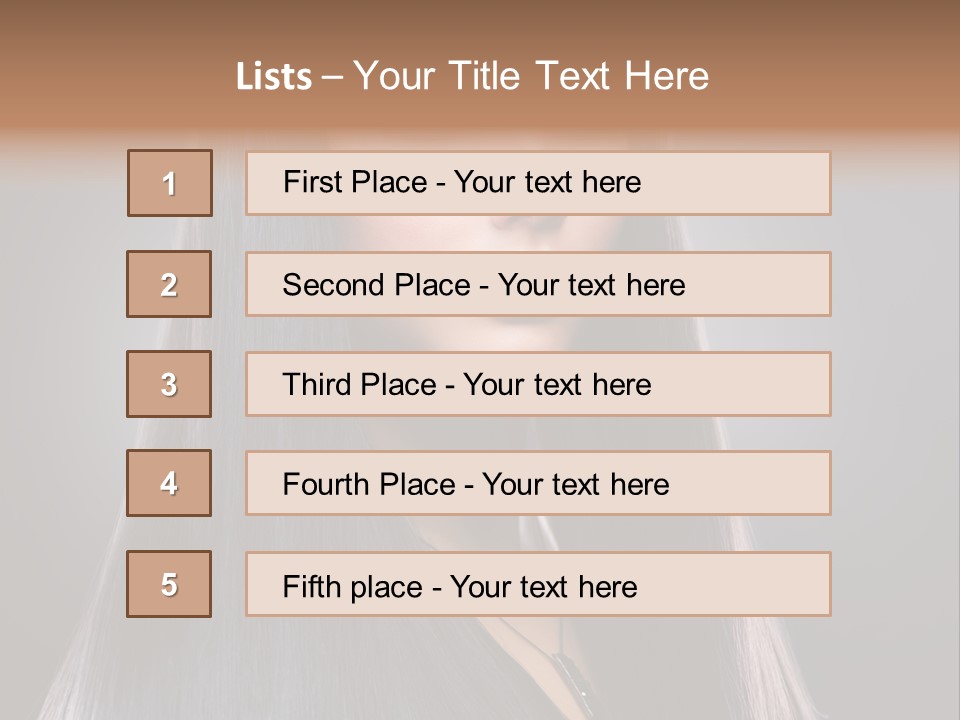 Face Beautiful Fashion PowerPoint Template