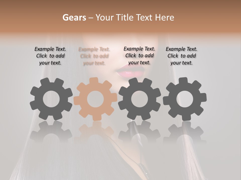 Face Beautiful Fashion PowerPoint Template