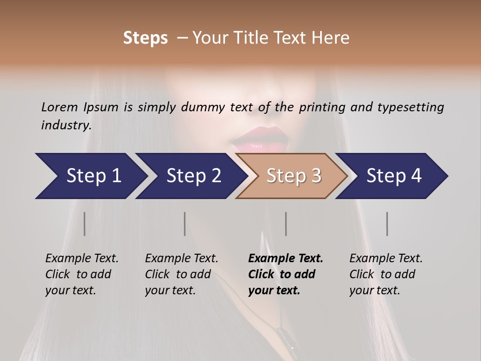 Face Beautiful Fashion PowerPoint Template