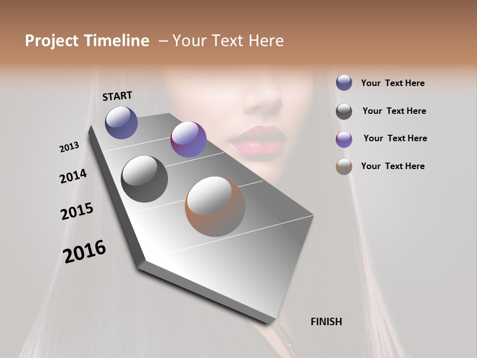 Face Beautiful Fashion PowerPoint Template