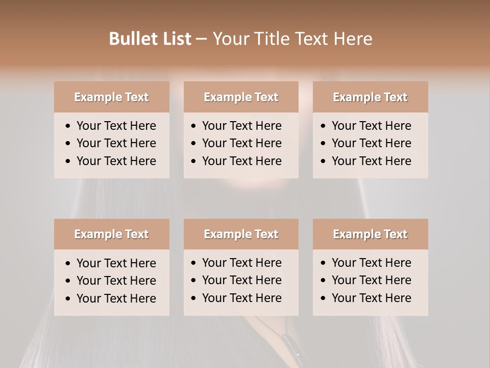 Face Beautiful Fashion PowerPoint Template