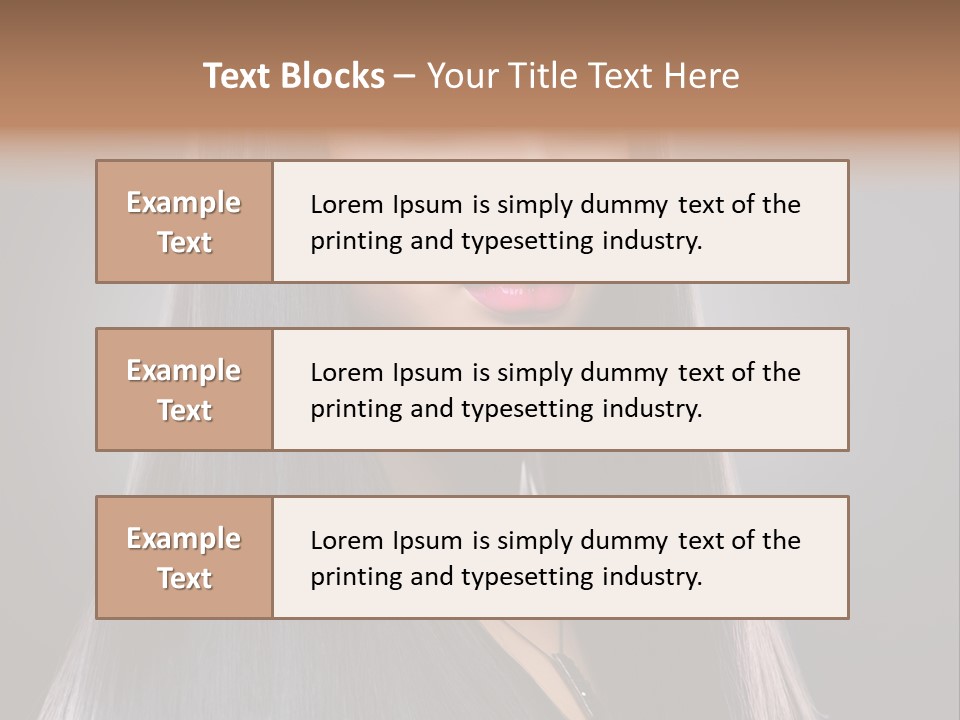 Face Beautiful Fashion PowerPoint Template