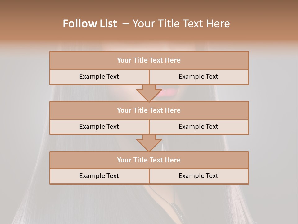 Face Beautiful Fashion PowerPoint Template