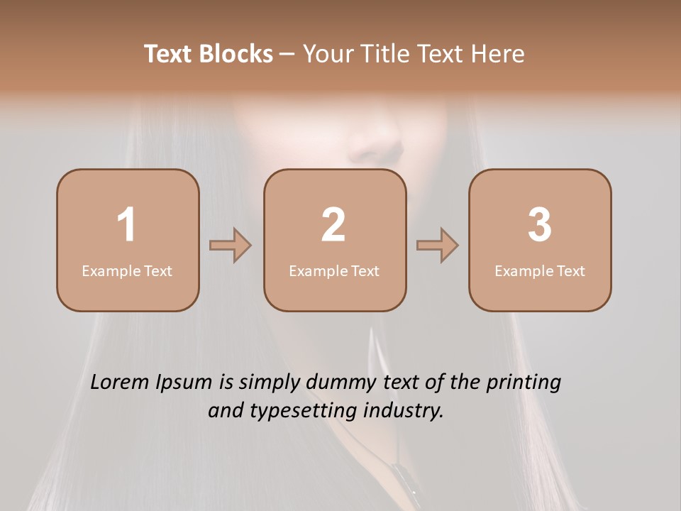 Face Beautiful Fashion PowerPoint Template