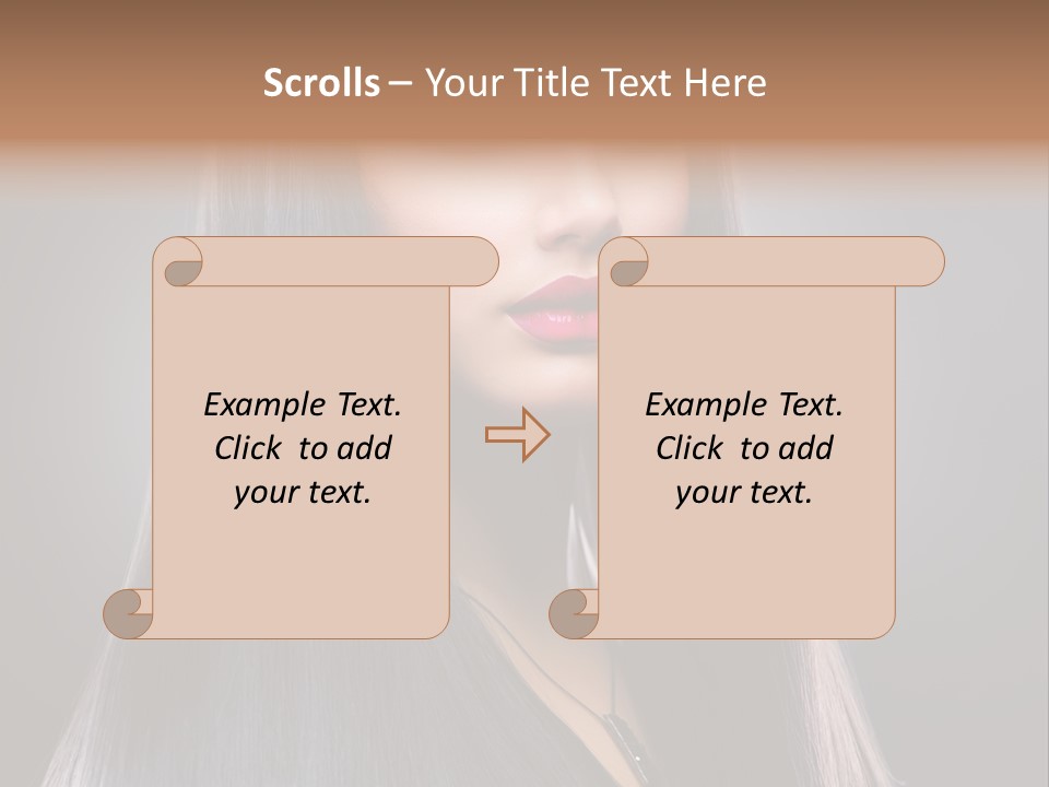 Face Beautiful Fashion PowerPoint Template