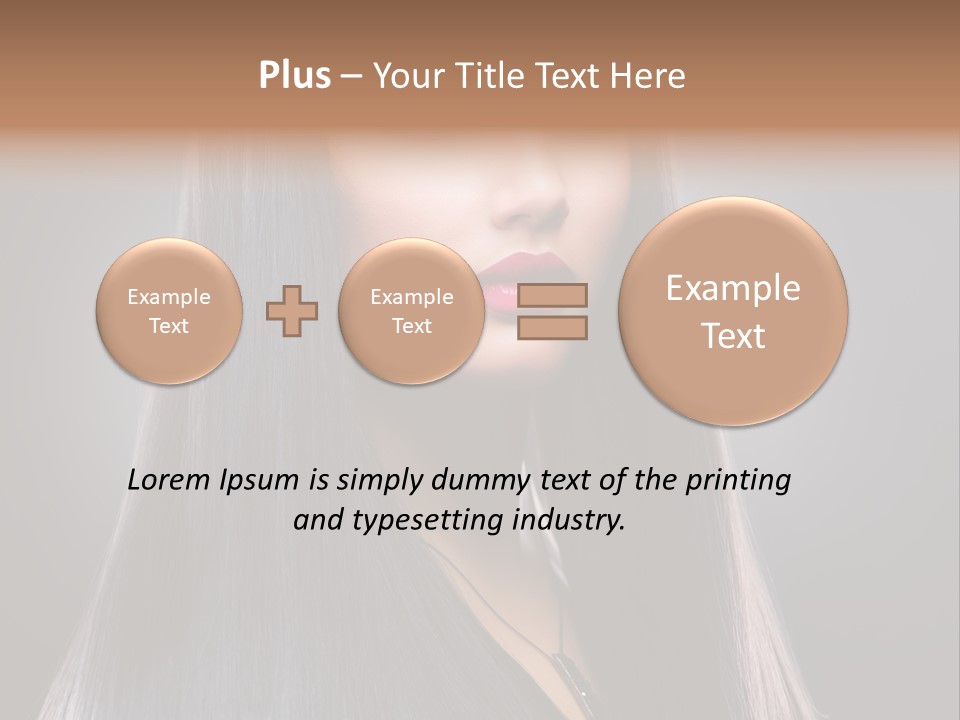 Face Beautiful Fashion PowerPoint Template