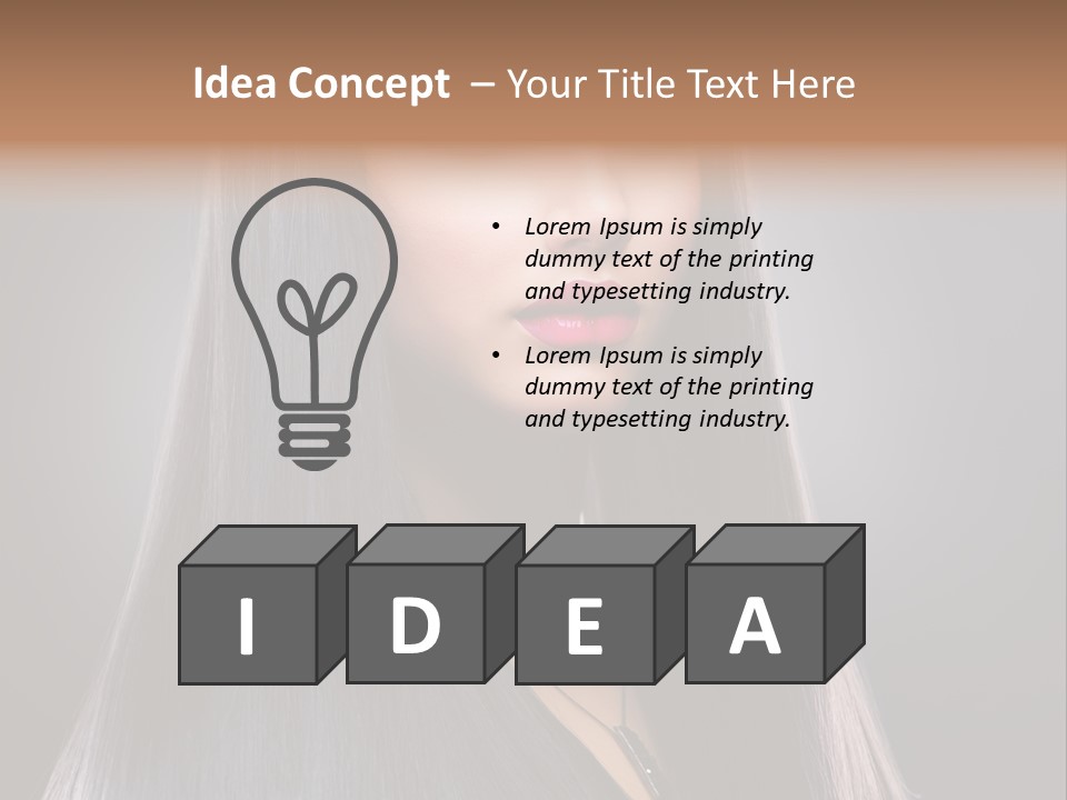 Face Beautiful Fashion PowerPoint Template